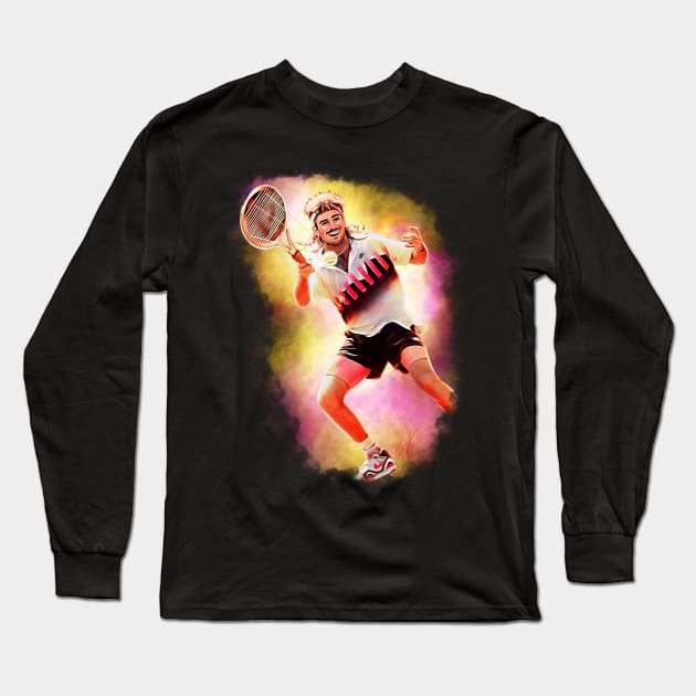 Agassi 90s Long Sleeve T-Shirt by maersky